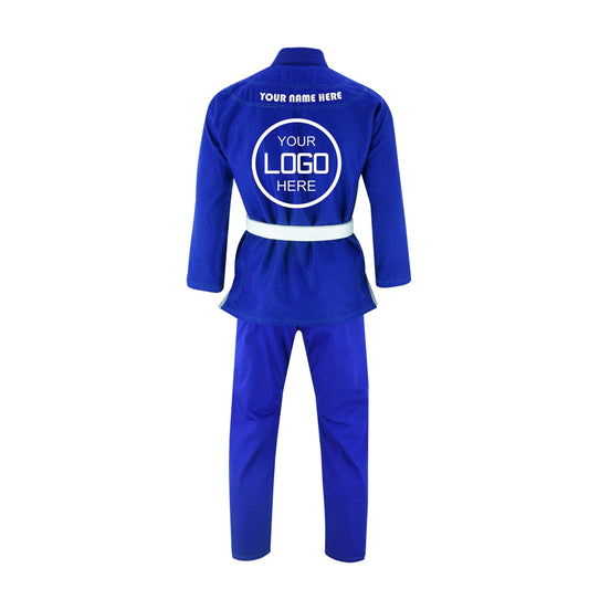 FE Blue Brazilian Jiu Jitsu BJJ Kimono Uniform Gi - Kids Adult Unisex