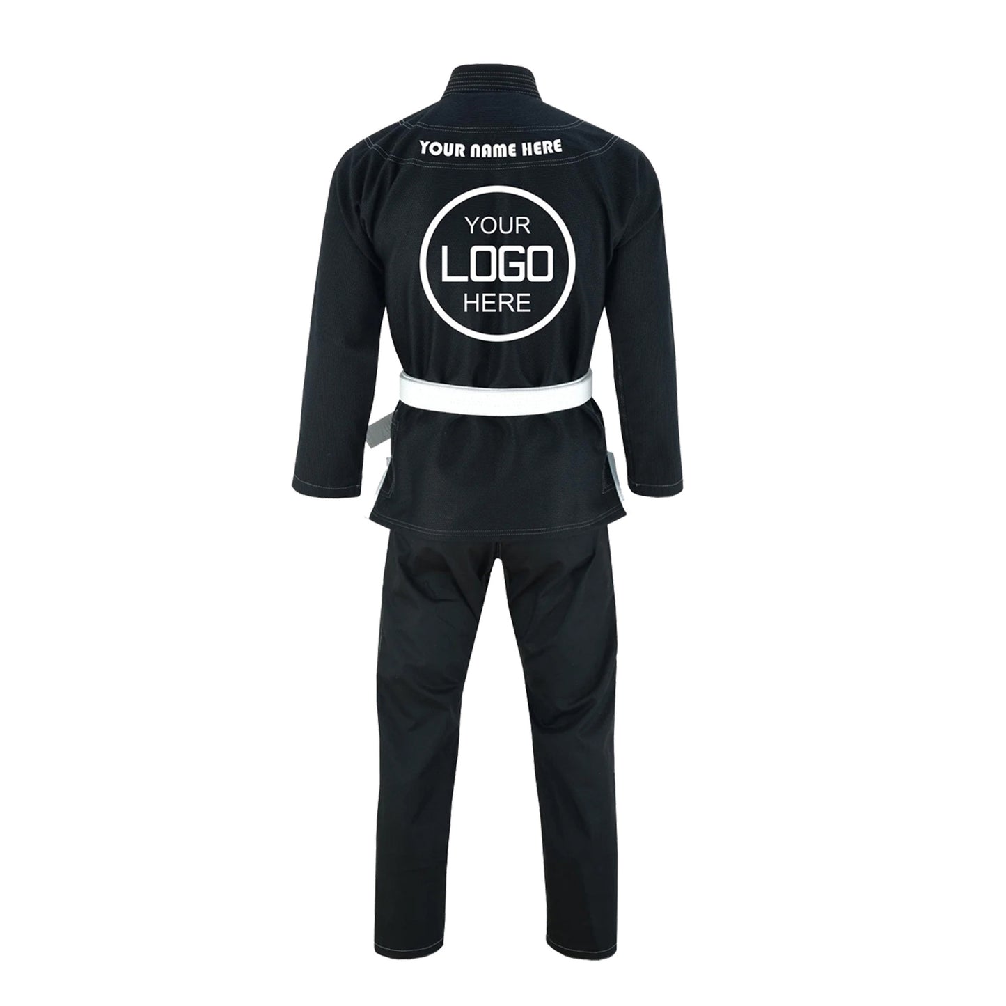 FE Black Brazilian Jiu Jitsu BJJ Kimono Uniform Gi - Kids Adult Unisex