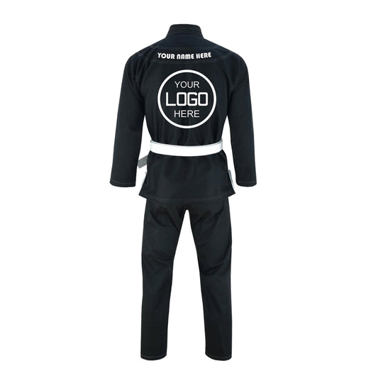 FE Black Brazilian Jiu Jitsu BJJ Kimono Uniform Gi - Kids Adult Unisex