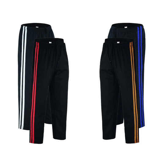 FE Striped Karate Pants For Karate Kick Boxing MMA Muay Thai Martial Arts